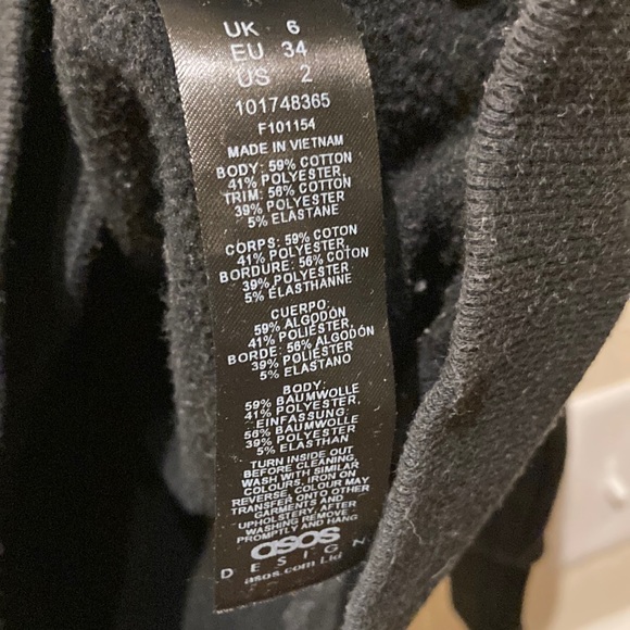 Soft & cozy ASOS oversized black sweater/ sweatshirt. - Picture 3 of 3